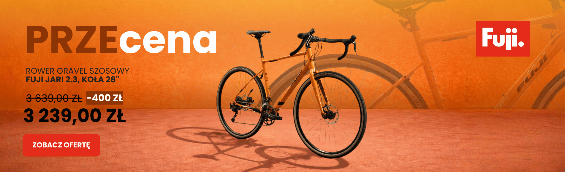 Rower Gravel Szosowy Miejski Fuji Jari